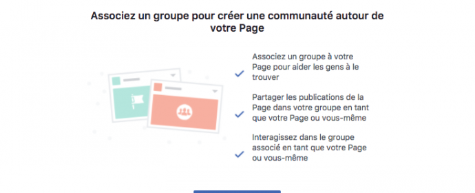 Les Pages Facebook peuvent créer des groupes en tant que Pages