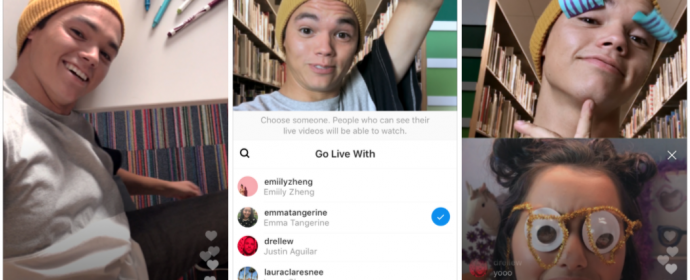 Instagram lance les Live en duo avec un écran partagé