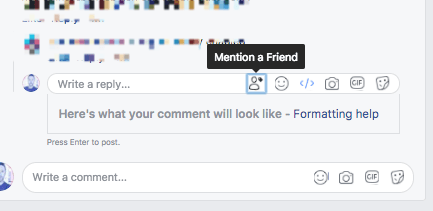 Facebook pourrait tester une nouvelle fonctionnalité pour taguer dans les commentaires