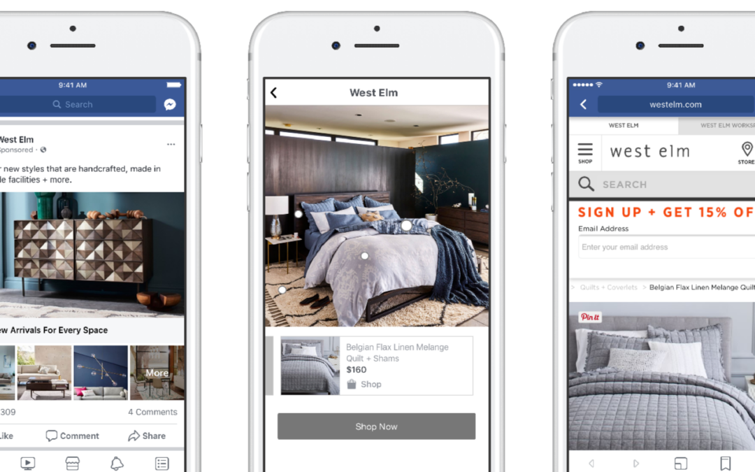 Les annonces Collection Facebook permettent désormais la vente sur catalogue