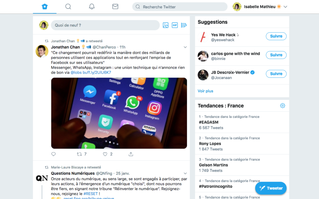 A quoi ressemble la nouvelle version de Twitter?