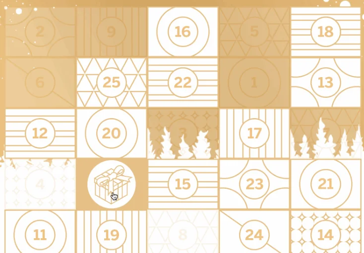 jeu concours calendrier de l'avent