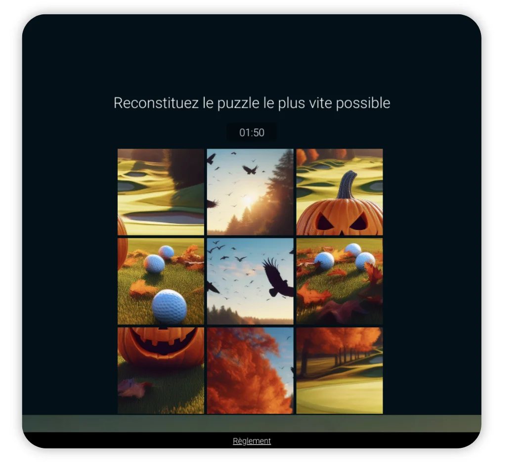 Golfy - idées jeux concours Halloween