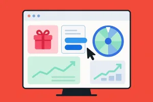 Alternative à Kimple : tableau de bord de création de jeux marketing avec instant gagnant, quiz et roue de la fortune